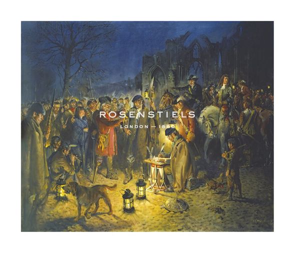 Terence Cuneo Hand Numbered Limited Edition Print on Paper :"Raising The Regiment"