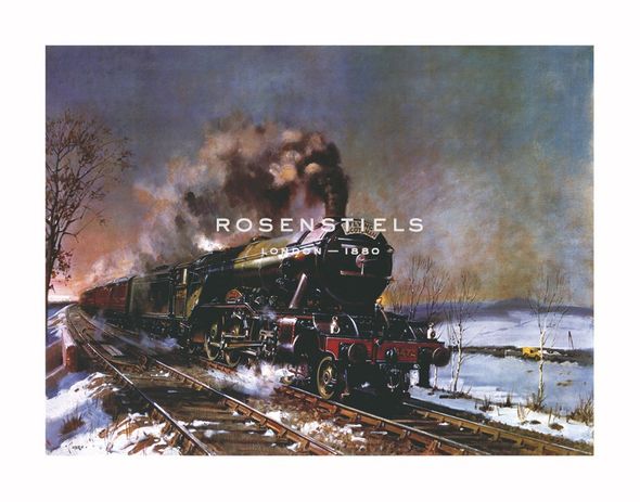 Terence Cuneo Hand Numbered Limited Edition Print on Paper :"The Flying Scotsman"