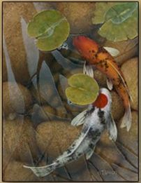 Terry Gilecki Handsigned and Numbered Limited Edition Giclee on Canvas:"Casting Some Light"