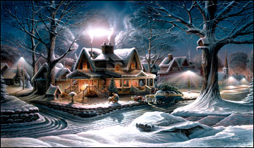 Terry Redlin American Portrait Limited Edition:Heartfelt Firsts - "His First Homecoming" - Christmas 2005 Holiday Print