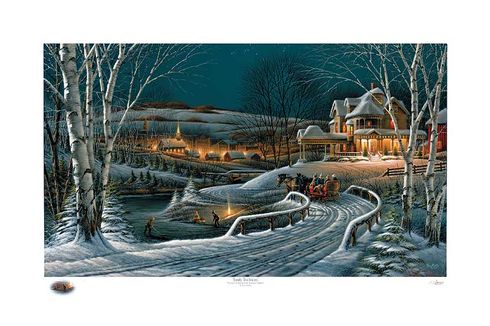 Terry Redlin Annual Limited Edition Christmas Print - 2009 Print: "Family Traditions"