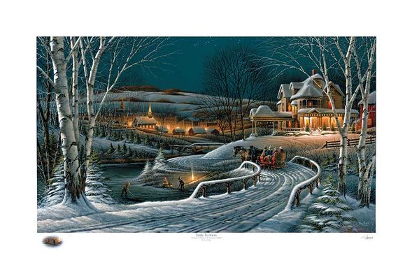 Terry Redlin Annual Limited Edition Christmas Print - 2009 Print: "Family Traditions"