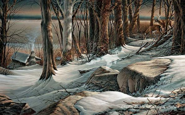 Terry Redlin Artist Proof Print: "Boulder Ridge-Deer"