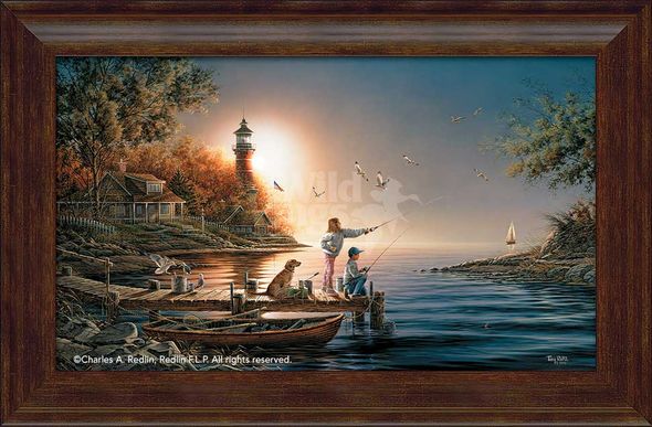 Terry Redlin Fine Art Open Edition Canvas Giclee:"From Sea to Shining Sea - Framed"