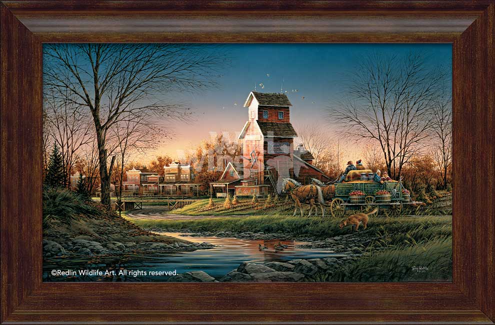 Terry Redlin Framed Encore Canvas: "Above the Fruited Plain"