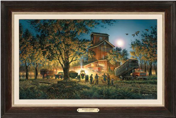 Terry Redlin Framed Encore Canvas: "Bountiful Harvest"