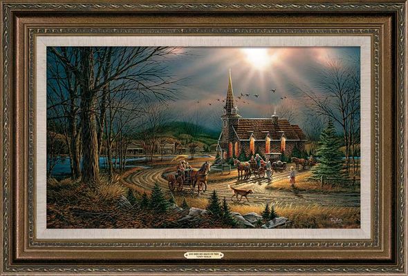 Terry Redlin Framed Encore Canvas: "God Shed His Grace on Thee"