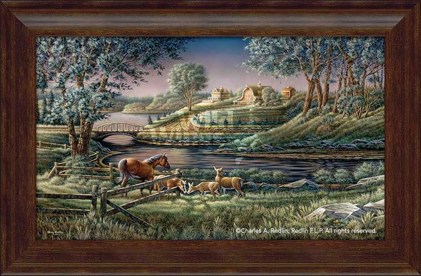 Terry Redlin Framed Encore Canvas: "Natural Curiosity"