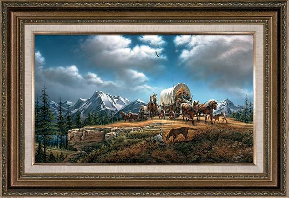 Terry Redlin Framed Encore Canvas: "O Beautiful for Spacious Skies"