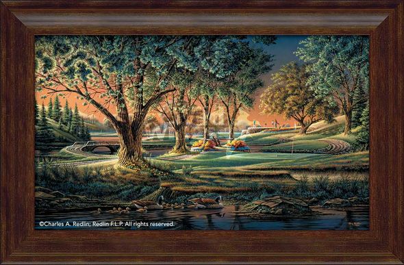Terry Redlin Framed Encore Canvas: "Spring on the Greens"