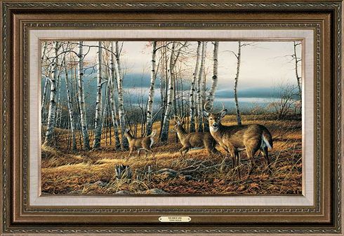Terry Redlin Framed Encore Canvas: "The Birch Line" Terry Redlin Framed Encore Canvas: "The Birch Line"