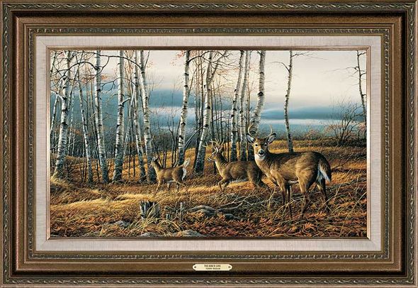 Terry Redlin Framed Encore Canvas: "The Birch Line"