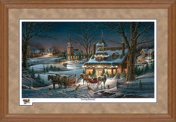 Terry Redlin Framed Limited Edition Print: "  Evening Rehearsals"