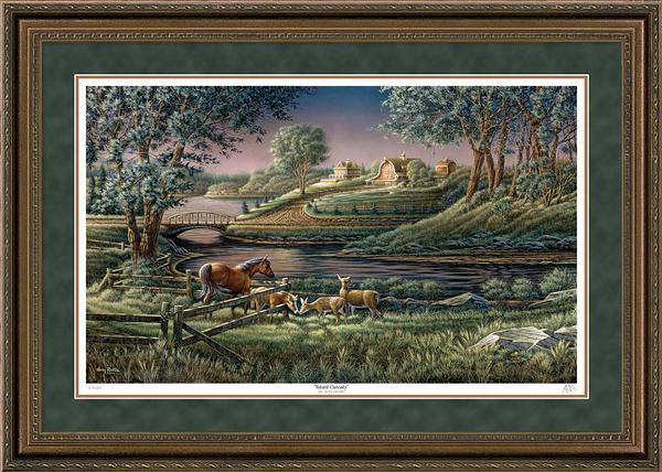 Terry Redlin Framed Limited Edition Print: "  Natural Curiosity"