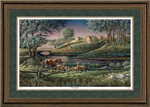 Terry Redlin Framed Limited Edition Print: "  Natural Curiosity"