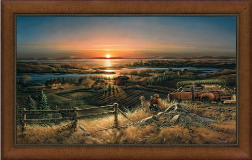 Terry Redlin Framed Museum Canvas: "Best Friends Museum" Terry Redlin Framed Museum Canvas: "Best Friends Museum"