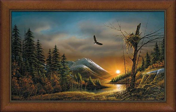 Terry Redlin Framed Museum Canvas: "Flying Free"