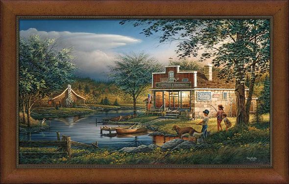 Terry Redlin Framed Museum Canvas: "Summertime"
