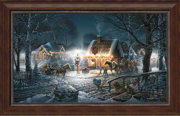 Terry Redlin Framed Museum Canvas: "Sweet Memories"