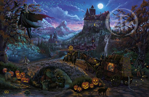 Zac Kinkade Limited Edition Canvas Giclee:"Transylvania"