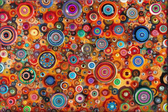 Robert Swedroe Hand Embellished Limited Edition Gallery Wrap Canvas:"Galactic Explosion"