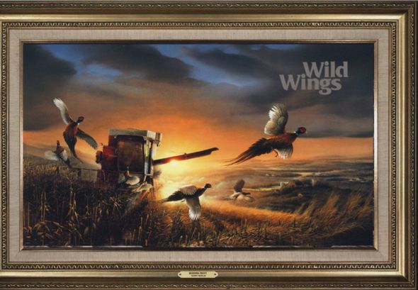 Terry Redlin Framed Open Edition Encore Canvas:"Evening Suprise"