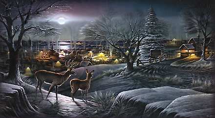 Terry Redlin Handsigned and Numbered Limited Edition: "Hometown"