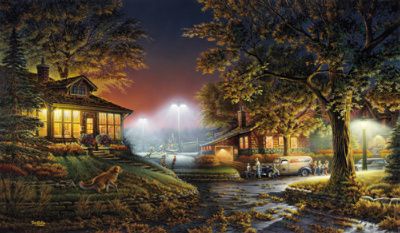Terry Redlin Limited Edition Print:"Highlight of the Neighborhood"