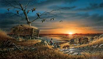 Terry Redlin Museum Edition Oversize Canvas:"Lifetime Companions"