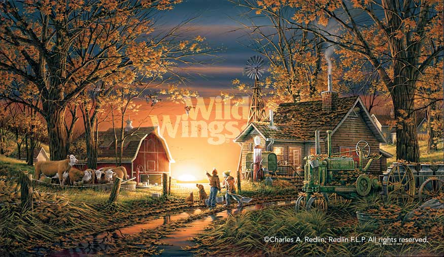 Terry Redlin Museum Edition Oversize Canvas:"Morning Suprise"