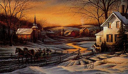 Terry Redlin Open Signed Edition Print:"Together For The Season"