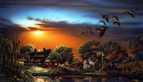 Terry Redlin Print-Signed and Numbered:"Lazy Afternoon"