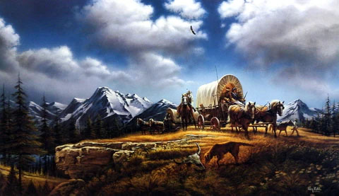 Terry Redlin Print-Signed and Numbered:"O Beautiful For Spacious Skies"