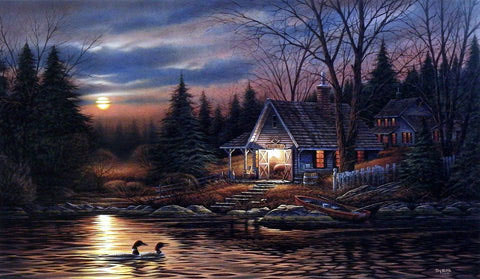 Terry Redlin Print-Signed and Numbered:"Quiet Of The Evening"