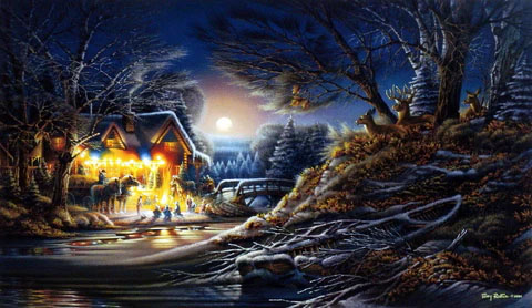 Terry Redlin Print-Signed and Numbered:"Toasting Marshmallows"