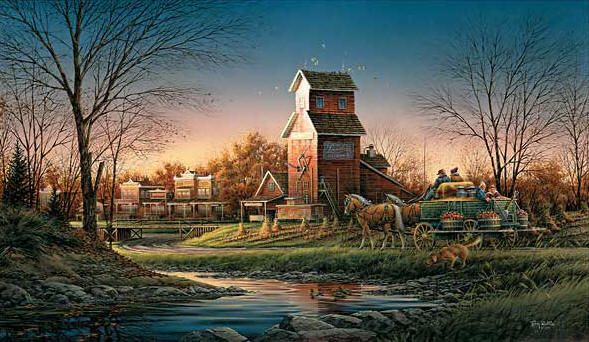 Terry Redlin Signed by the Artist Limited Edition Paper Lithograph:"Above the Fruited Plain"