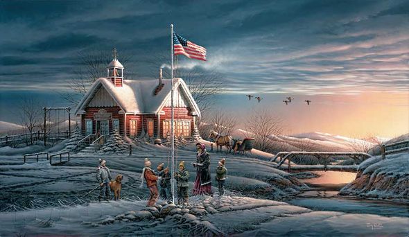 Terry Redlin Signed by the Artist Limited Edition Paper Lithograph:"America! America!"