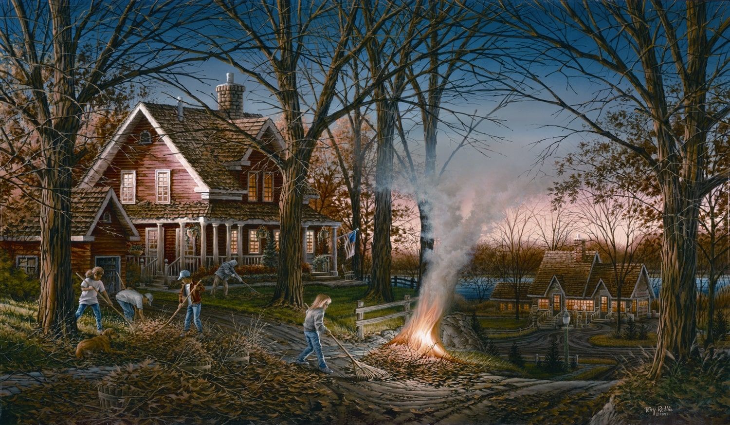 Terry Redlin Artist Proof Limited Edition Paper Lithograph:"Autumn Evening"