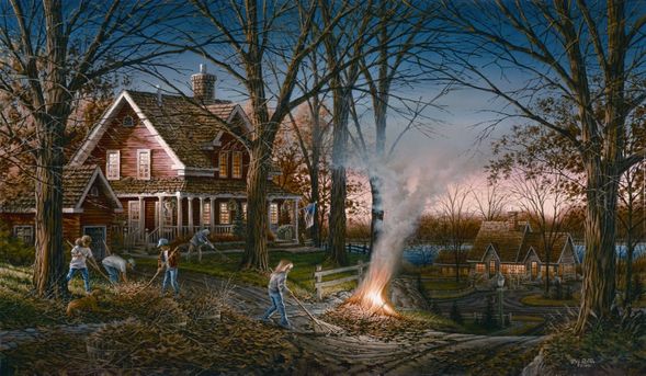 Terry Redlin Artist Proof Limited Edition Paper Lithograph:"Autumn Evening"