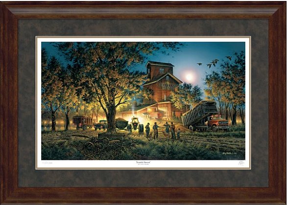 Terry Redlin Signed Framed Limited Edition Paper Lithograph:"Bountiful Harvest"