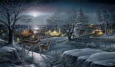 Terry Redlin Signed by the Artist Limited Edition Paper Lithograph:"Hometown"