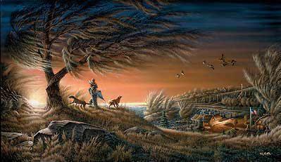 Terry Redlin Signed by the Artist Limited Edition Paper Lithograph:"Lifetime Friends"
