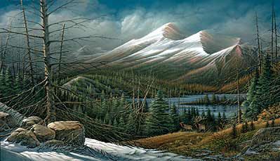 Terry Redlin Signed by the Artist Limited Edition Paper Lithograph:"Master of the Valley"