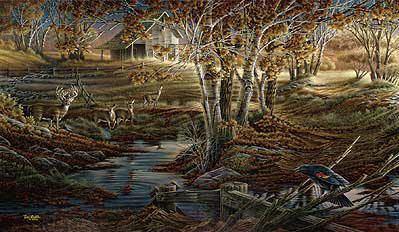 Terry Redlin Signed by the Artist Limited Edition Paper Lithograph:"Nature's Sentinel"