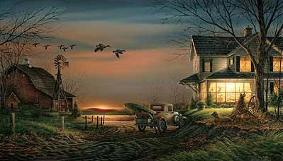 Terry Redlin Signed by the Artist Limited Edition Paper Lithograph:"Special Memories"
