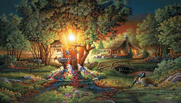 Terry Redlin Signed by the Artist Limited Edition Paper Lithograph:"The Colors of Spring"