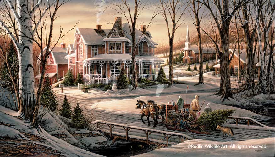 Terry Redlin Signed by the Artist Open Edition Paper Lithograph:"Homeward Bound"