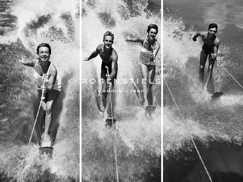 The Chelsea Collection 40 x 30 in. Open Giclee Canvas:"Water Ski Splash"