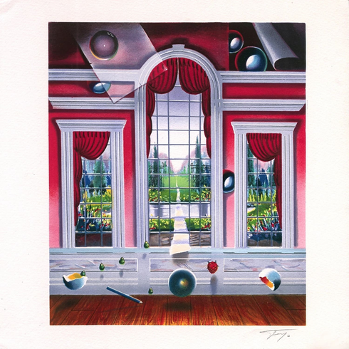 Ferjo Hand Signed Limited Edition Lithograph:"THE RED ROOM" Ferjo Hand Signed Limited Edition Lithograph:"THE RED ROOM"
