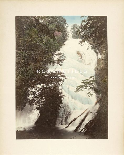 The Kyoto Collection Hand Numbered Limited Edition Print on Paper :"Yadaki Waterfall, Yumoto"